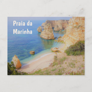 Carte Postale Portugal Praia da Marinha Beach dans l'Algarve