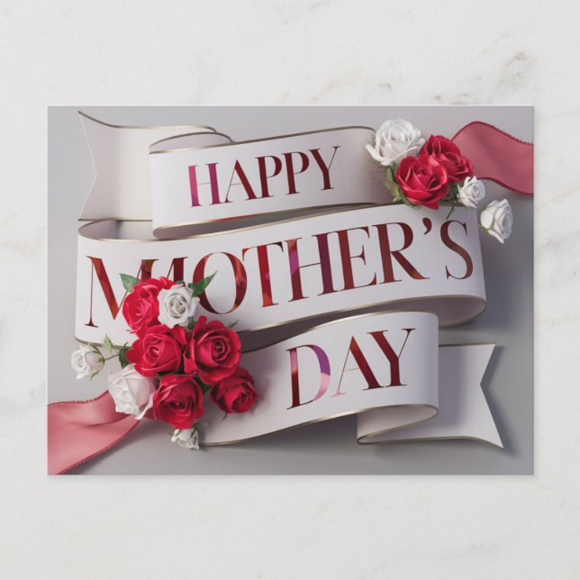 Carte Postale Poscards Mother's Day Fleur (Devant)