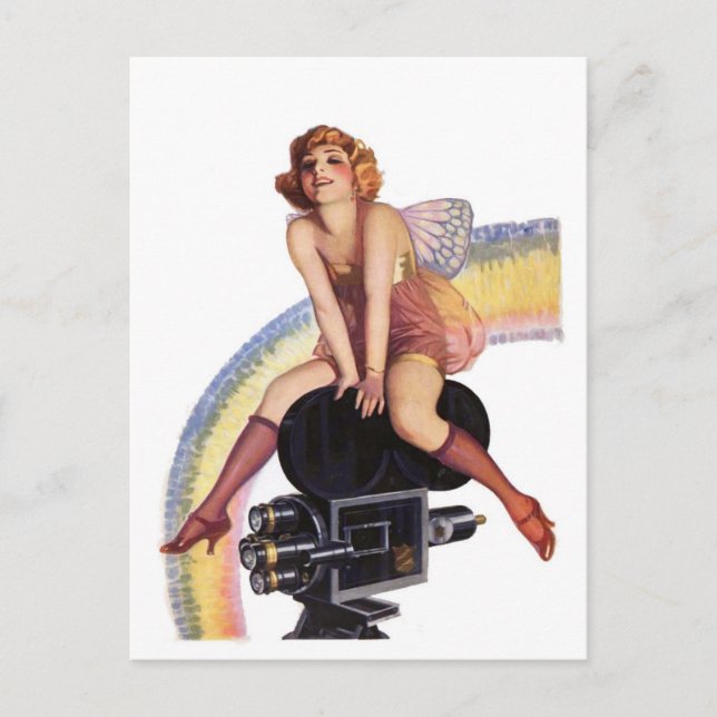 Carte Postale Pose de caméra avec bow (Devant)