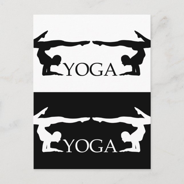Carte Postale Pose de yoga - Niveau avancé (Devant)