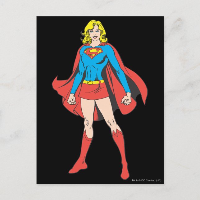 Carte Postale Pose Supergirl 5 (Devant)