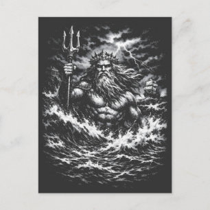 Carte Postale Poséidon — Seigneur des Profondeurs par BurnsInHel