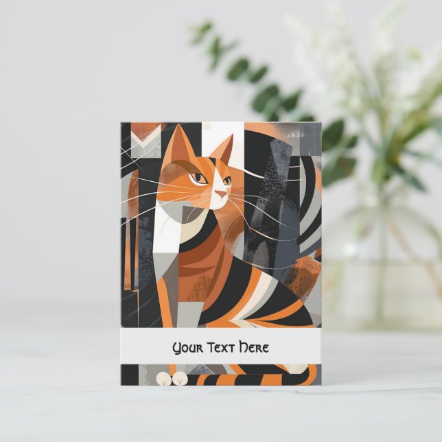 Carte Postale Posh arrogant chat (Debout devant)