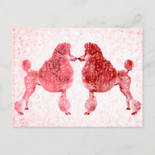 Carte Postale Posh Poodle Love Valentine's