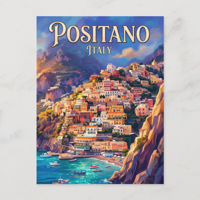 Carte Postale Positano Italie (Devant)