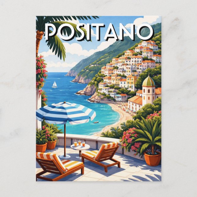 Carte Postale Positano Italy (Devant)