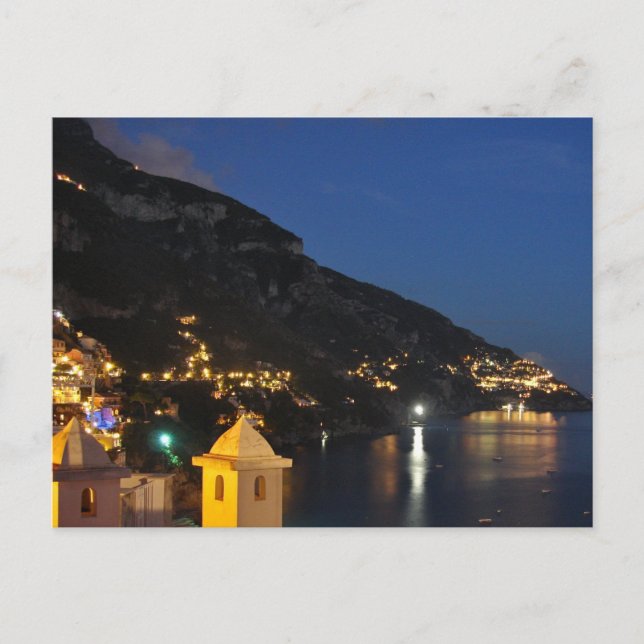 Carte Postale Positano la nuit (Devant)