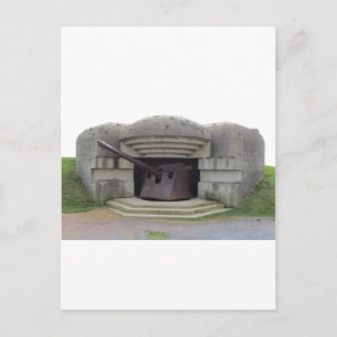 Carte Postale Position allemande d'arme à feu donnant sur la
