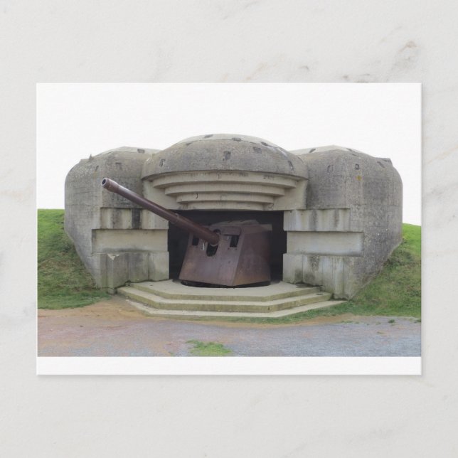 Carte Postale Position Allemande Sur La Plage Normande (Devant)