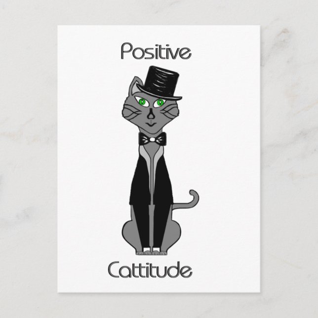 Carte Postale Positive attitude (Devant)