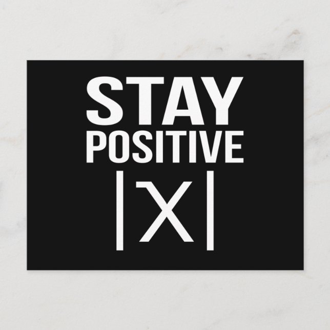 Carte Postale Positive Math Teacher Mathematics Maths Student (Devant)