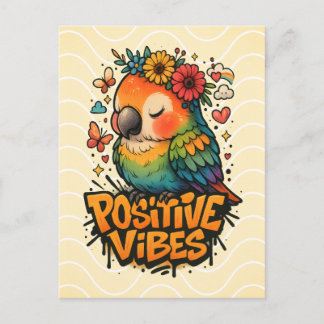 Carte Postale “Positive Vibes” Parrot