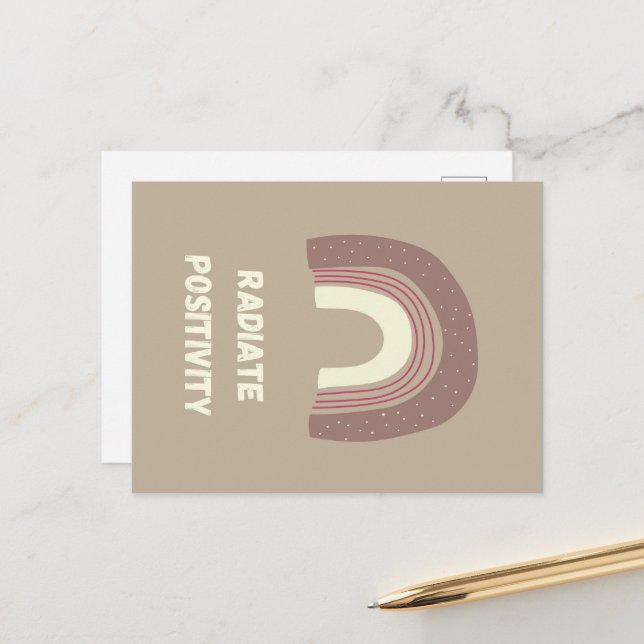 Carte Postale Positivité du rayonnement (Devant/Arrière en situation)