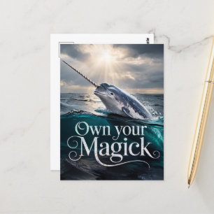 Carte Postale Posséder Votre Magick Narwhale
