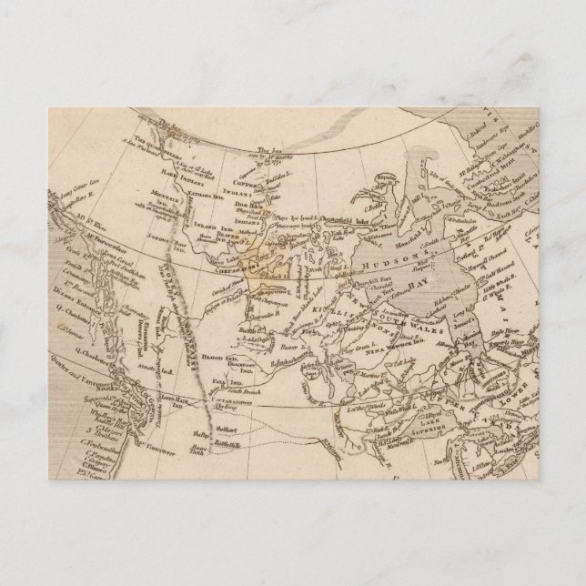 Carte Postale possessions britanniques en Amérique (Devant)