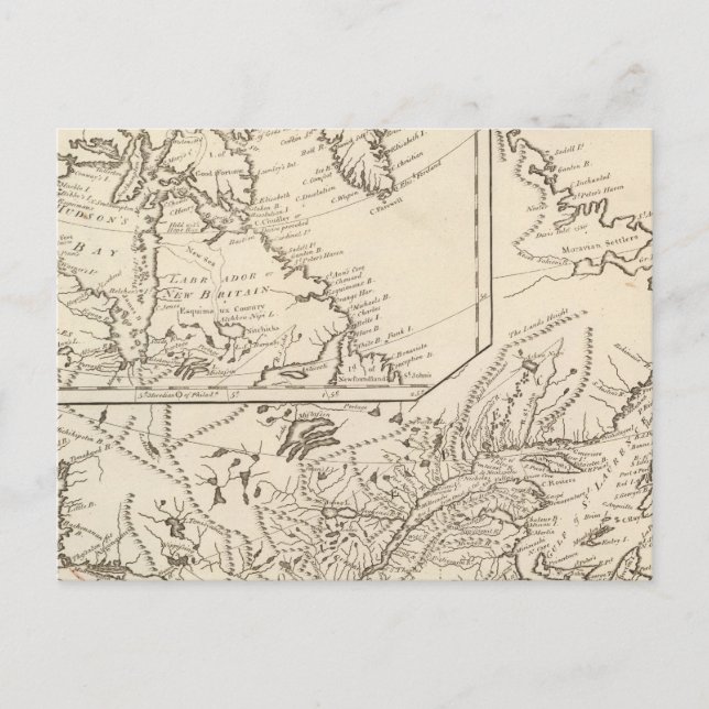 Carte Postale Possessions britanniques en Amérique du Nord (Devant)