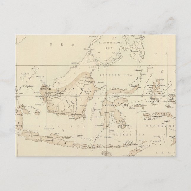 Carte Postale Possessions hollandaises dans l'archipel indien (Devant)