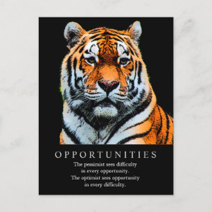 Carte Postale Possibilités de motivation Citer Tigre
