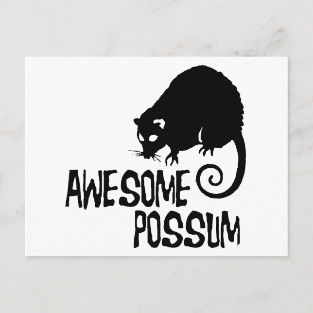 Carte Postale Possum génial (Devant)