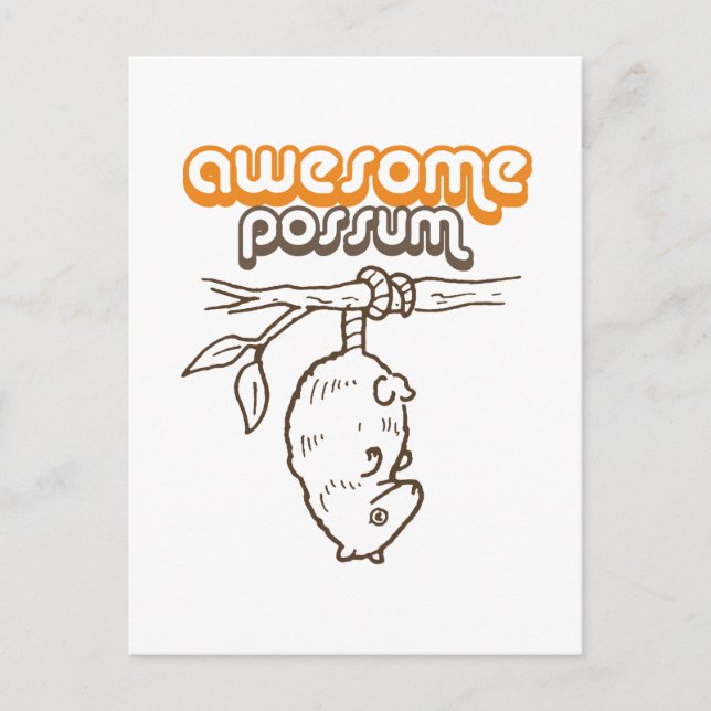 Carte Postale Possum génial (Devant)