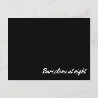 Carte Postale Post card Barcelone at night