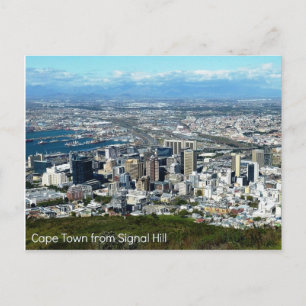 Carte Postale Post-card de Cape Town from Signal Hill