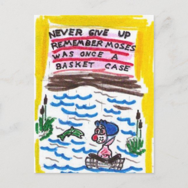 Carte Postale Post Card with funny church signs (Devant)