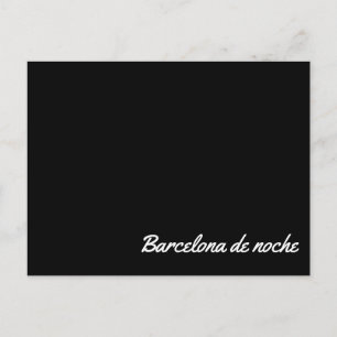 Carte Postale Postal Barcelona de noche