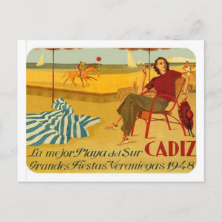 Carte Postale Postal Cadiz Andalousie Vintage par RetroCharms