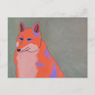 Carte Postale Postal con diseño de un gracioso zorro