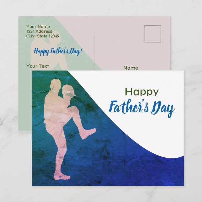 Carte Postale Postal - Feliz Día del Padre (Devant / Derrière)