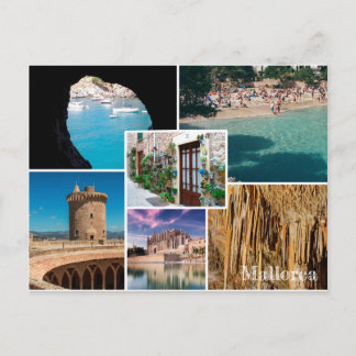 Carte Postale postal fotomontaje isla de Mallorca - Majorca