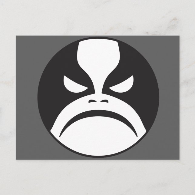 Carte Postale Postal Icono Metalizado negro (Devant)