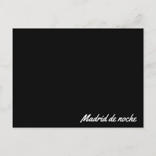 Carte Postale Postal Madrid de noche