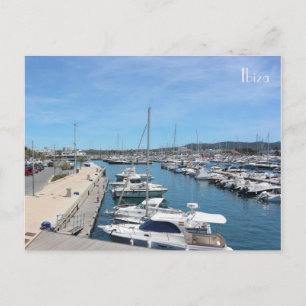 Carte Postale postal puerto de Ibiza en las Islas Baleares