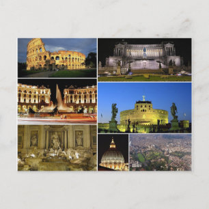 Carte Postale Postcard de Rome Monuments, Italy