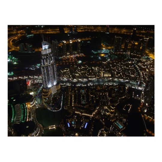 Carte Postale Postcard Dubai (by night), Saudi Arabia