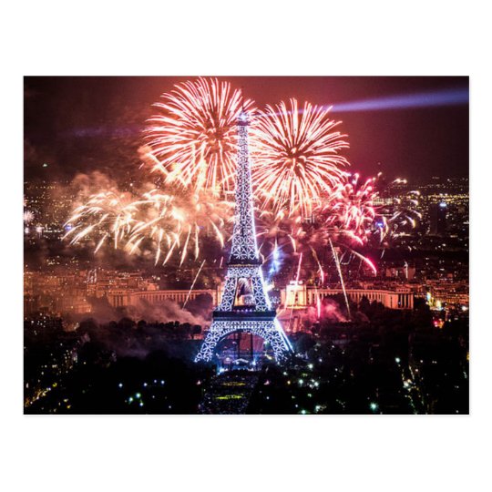 Carte Postale Postcard Eiffel Tower, Paris France