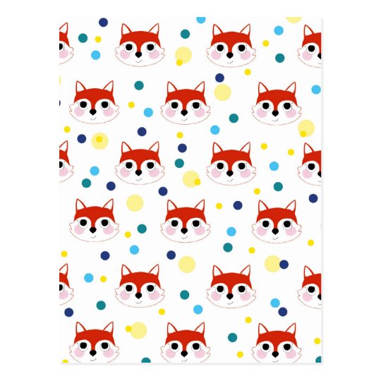 Carte Postale Postcard Fluffy the little fox