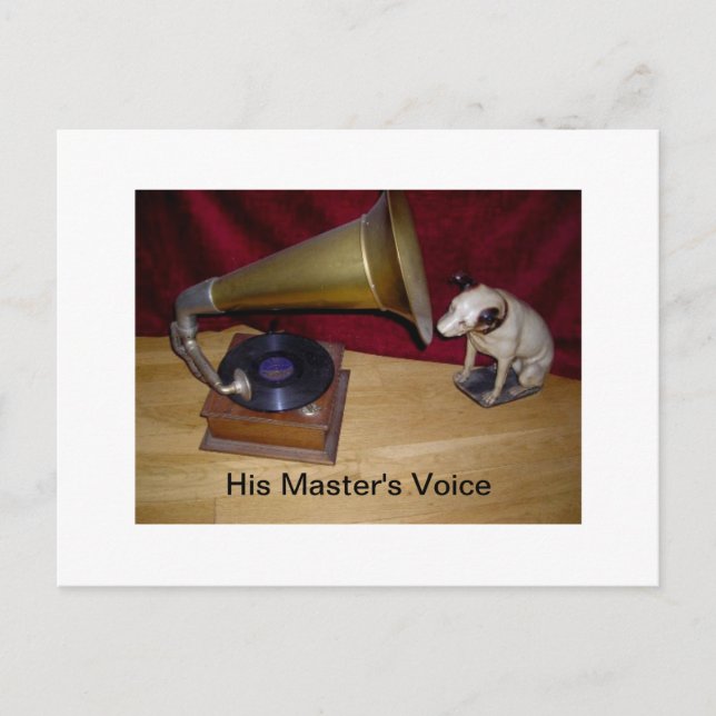 Carte Postale Postcard - His Master's Voice (Devant)