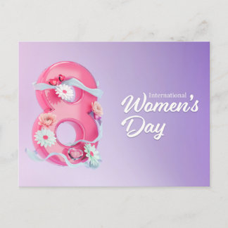 Carte Postale postcard international women's day 8