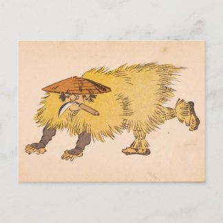 Carte Postale Postcard - Japanese ukiyo-e Minowaraji yokai