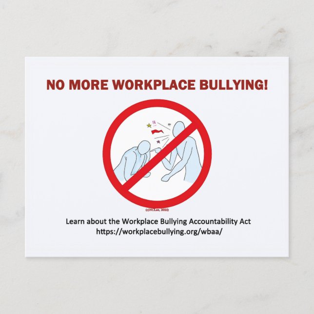 Carte Postale Postcard-NoMore Workplace Bullying (Devant)