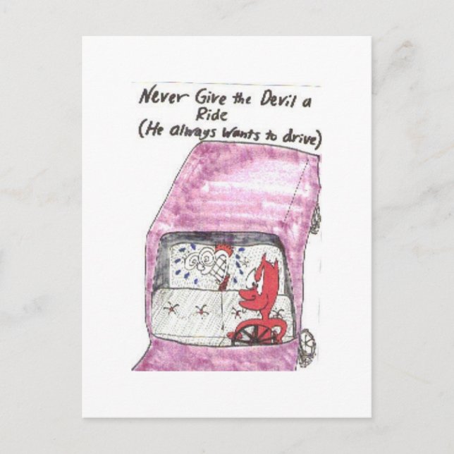 Carte Postale Postcard of animated funny church sayings (Devant)