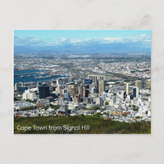 Carte Postale Postcard of Cape Town from Signal Hill