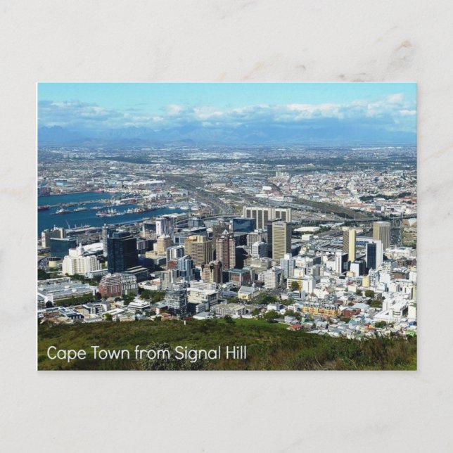 Carte Postale Postcard of Cape Town from Signal Hill (Devant)