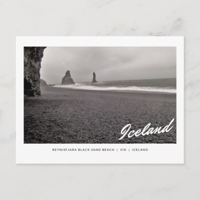Carte Postale Postcard of Reynisfjara Black Sand Beach, Iceland (Devant)