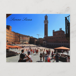 Carte Postale Postcard: Piazza del Campo, Siena, Italy