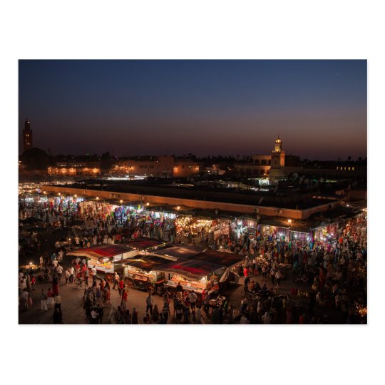 Carte Postale Postcard Place Jemaa el-Fna - Marrakech - Morocco
