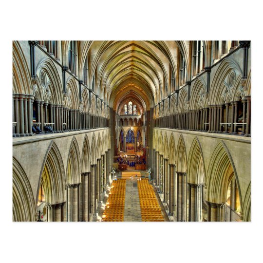 Carte Postale Postcard Salisbury Cathedral Interior